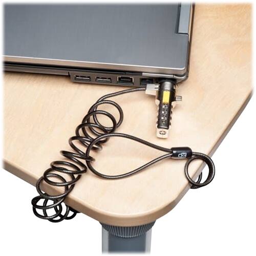 Alt View 15. Kensington - Portable Combination Laptop Lock - Gray.