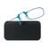 Angle. ThinOptics - Universal Pod Case and Reading Glasses - Azure Blue/Black.