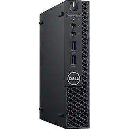 Dell - Refurbished Excellent - Optiplex 3070 (Latest Model) Micro PC (MFF) Core i3-9100T (3.10Ghz Quad Core) 8GB DDR4 RAM 256GB PCIe M.2 SSD Windo - Black