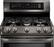 Alt View 1. LG - 6.9 Cu. Ft. Self-Cleaning Freestanding Double Oven Gas Range with ProBake Convection - Black Stainless Steel.
