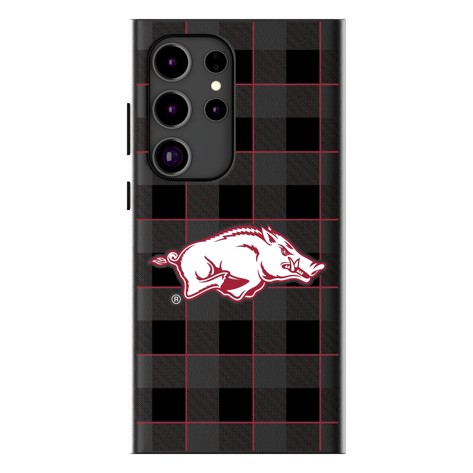 Keyscaper - NCAA - Arkansas Razorbacks Plaid Galaxy Magnetic Bump Case - S25 Ultra - Black price history on PriceWatchPro