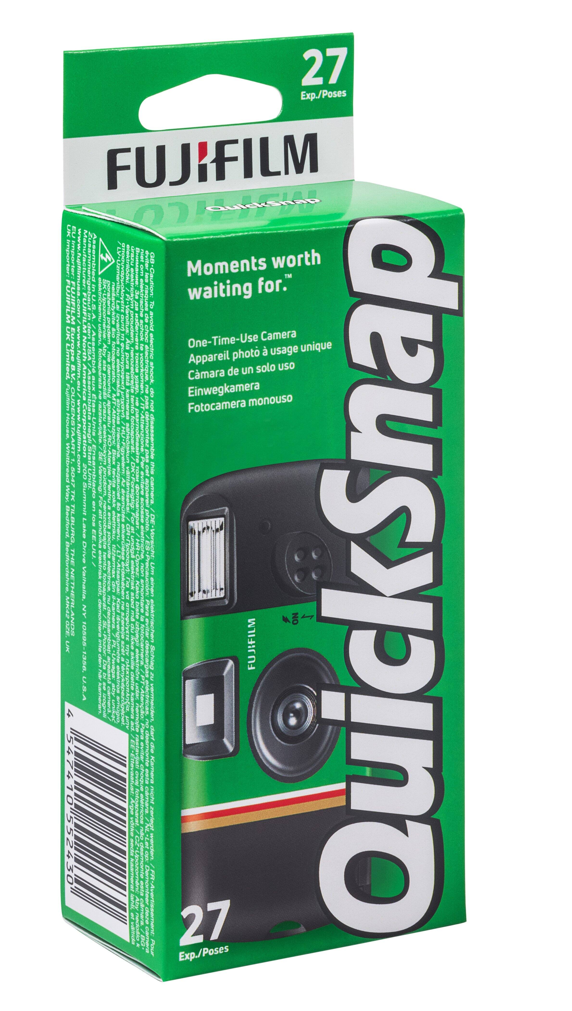 FUJIFILM QuickSnap 27 Exp./Poses One-Time-Use Camera Limited Edition. Assembled in the USA. Made in China.

FUJIFILM QuickSnap 27 Exp./Poses Manufactured in China. Assembled in the USA. One-Time-Use Camera. Limited Edition.

FUJIFILM QuickSnap 27 Exp./Poses Made in China. Assembled in the USA. One-Time-Use Camera. Limited Edition.

FUIFILM QuickSnap 27 Exp./Poses Made in China. Assembled in the USA. One-Time-Use Camera. Limited Edition.

FUJIFILM QuickSnap 27 Exp./Poses Manufactured in China. Assembled in the USA. One-Time-Use Camera. Limited Edition.
