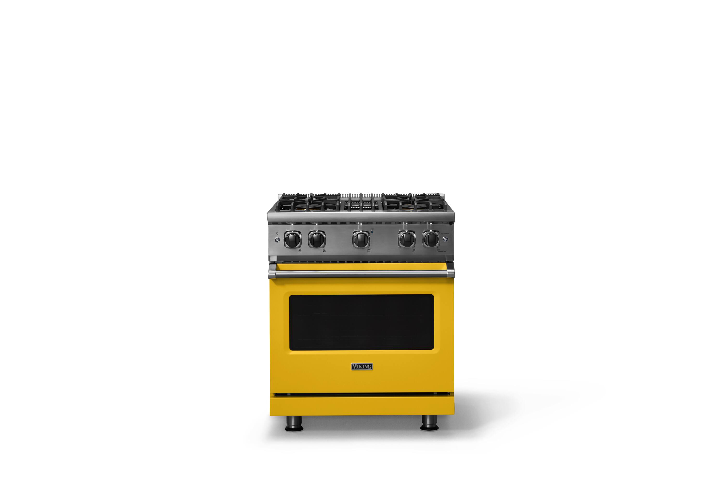 Alt View 1. Viking - 5-Series Gas Sealed Burner Range - Daffodil.