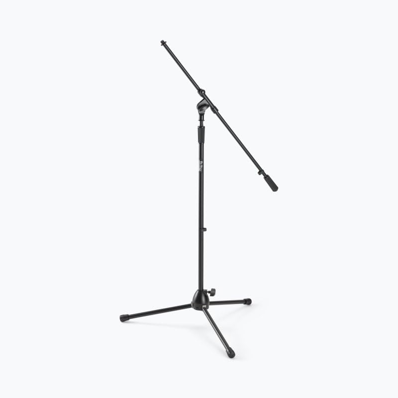 Alt View 7. On Stage Stands - On-Stage MS9701B+ Heavy-Duty Euro-Boom Mic Stand (Setup for Vocal and Instrument Microphones, Adjustable Height, - Black.