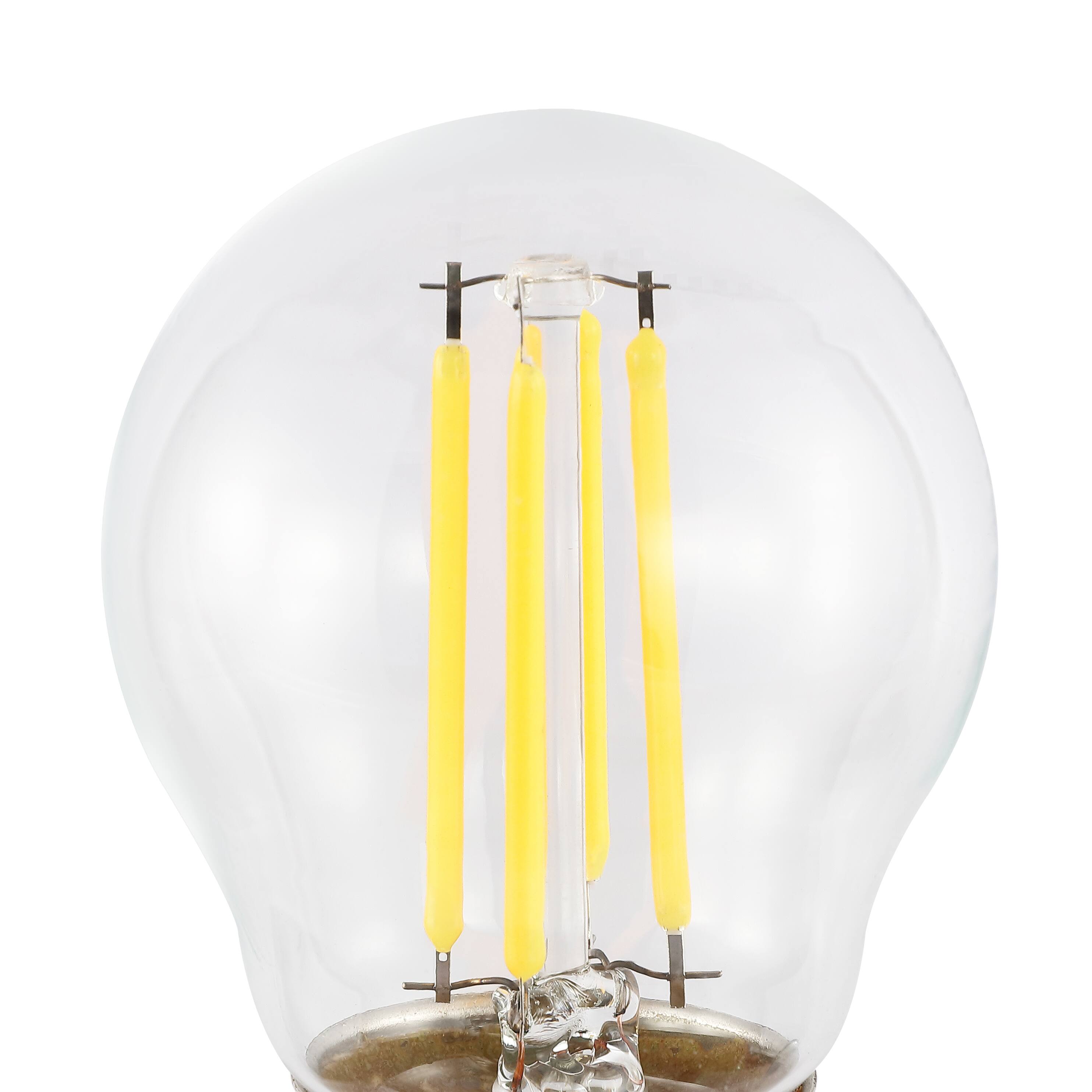 Alt View 3. Jonathan Y - Classic Non-Dimmable G45-4W LED Edison Bulbs with E26 Base, 80+ CRI, Warm White 2700K, 420 Lumens, Clear (Pack of 6) - Clear.
