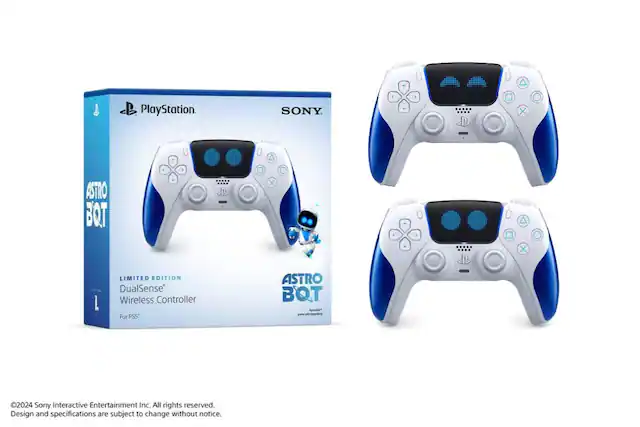 PlayStation. SONY X ASTRO BQT LIMITED EDITION DualSense Wireless Controller For PSS ASTRO BQT 2024 Sony Interactive Entertainment Inc. All rights reserved. Design and specifications are subject to change without notice.