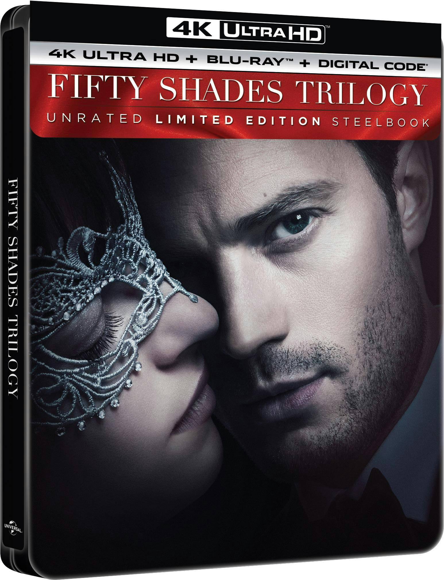 Back. Fifty Shades Trilogy (4K UHD Steelbook + Blu-ray) [UHD].