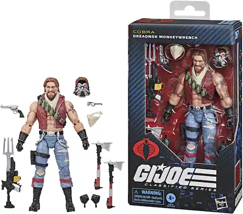 COBRA
DREADNOK MONKEYWRENCH
GIJOE
CLASSIFIED SERIES
WARNING: CHOKING HAZARD - Small parts. Not for children under 3 years.
Hasbro
4 7 8346
As RIST