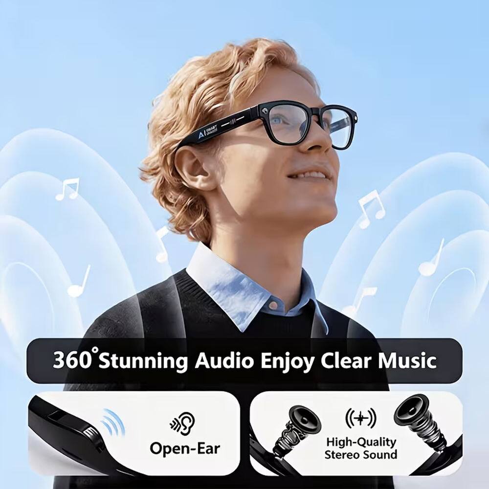 360° Stunning Audio Enjoy Clear Music  
Open-Ear  
High-Quality Stereo Sound