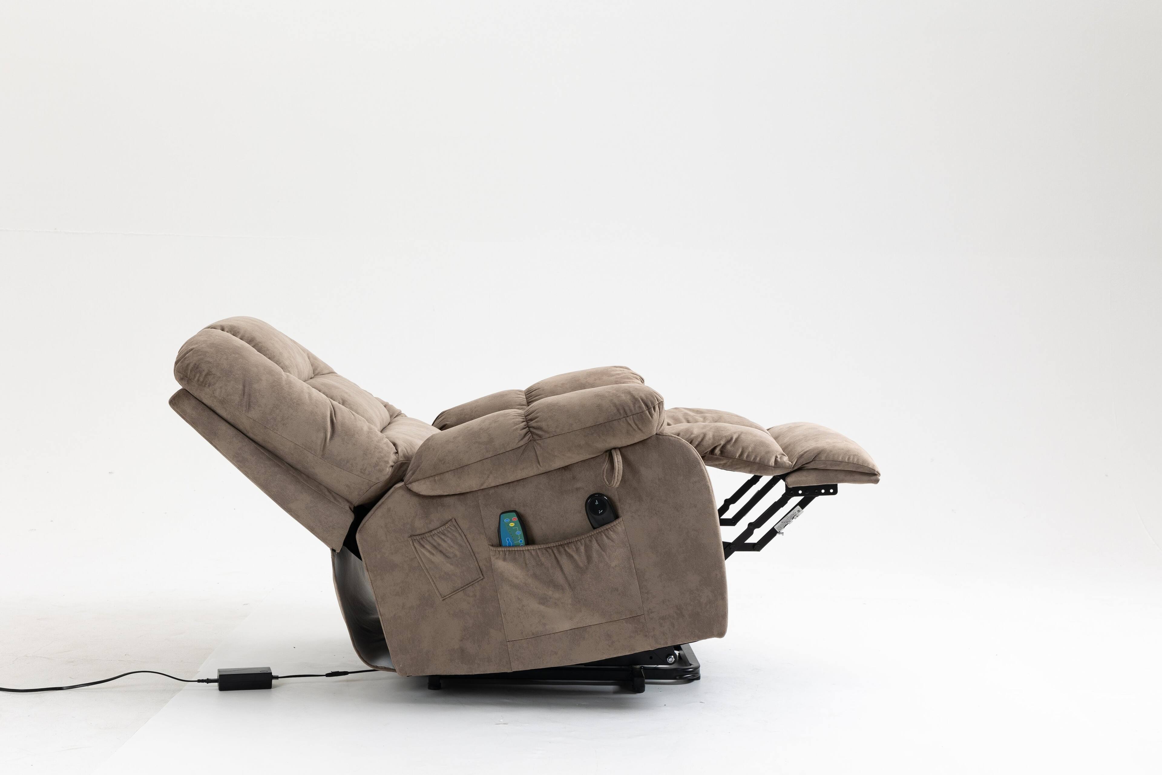 Alt View 6. TinyHomie - Recliners Lift Chair Relax Sofa Chair Livingroom Furniture Living Room Power Electric Reclining for Elderly - gray.