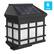 Alt View 1. Emma + Oliver - Set of 6 Solar Deck and Fence Lights, Decorative Outdoor Solar Powered Weatherproof Wall Mount Fence and Deck Lighting - Black.