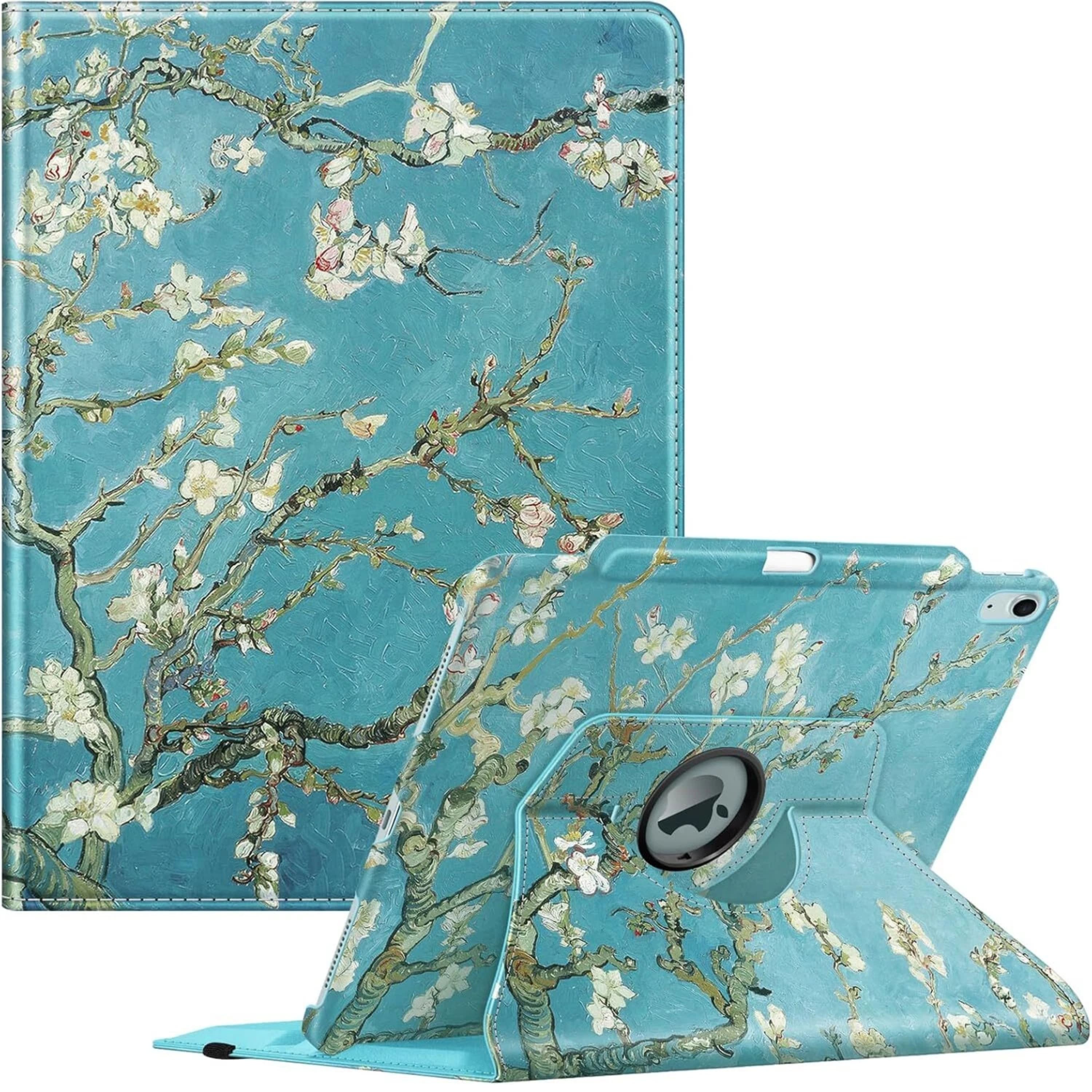 Kitcheniva - Rotating 360 Degree Stand Case For iPad Air 13 Inch M3 2025 With Pencil Holder - Blossom