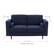 Alt View Zoom 13. CorLiving - Mulberry 2-Seat Fabric Upholstered Modern Loveseat - Navy Blue.