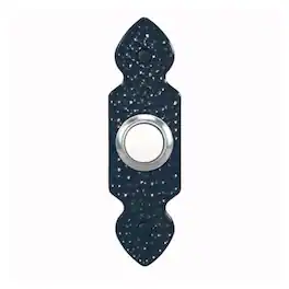 HEATH ZENITH - Hammered Black Plastic Wired Pushbutton Doorbell
