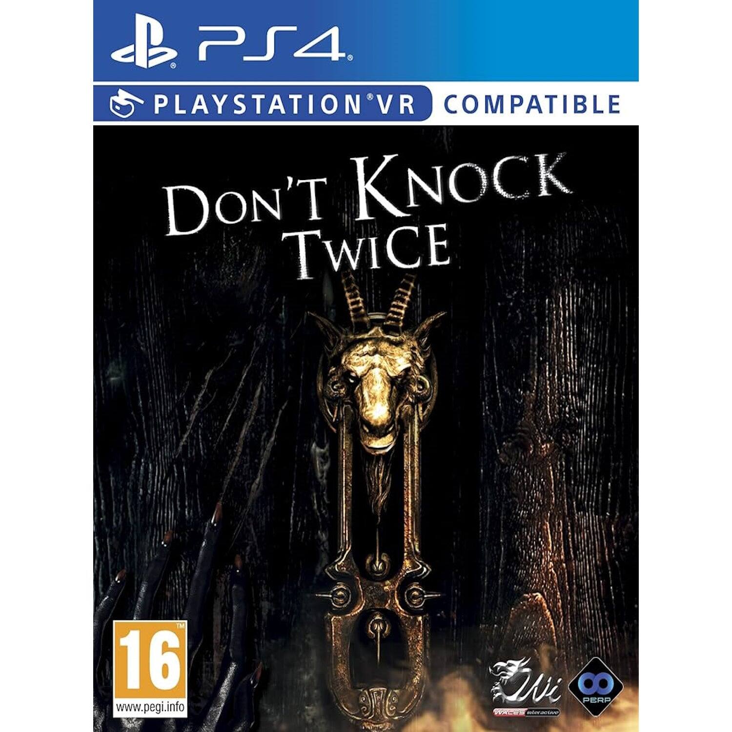 PS4. PLAYSTATION VR COMPATIBLE  
DON'T KNOCK TWICE  
16 www.pegi.info  
Wii  
8 PERP  
PRCS  
nimaion