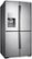 Angle Zoom. Samsung - 27.8 Cu. Ft. 4-Door Flex French Door Fingerprint Resistant Refrigerator with Food ShowCase - Stainless steel.