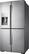 Left. Samsung - 27.8 cu. ft. 4-Door Flex French Door Refrigerator with Food ShowCase - Stainless steel.