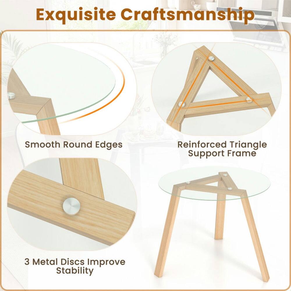 Exquisite Craftsmanship

- Smooth Round Edges
- Reinforced Triangle Support Frame
- 3 Metal Discs Improve Stability
