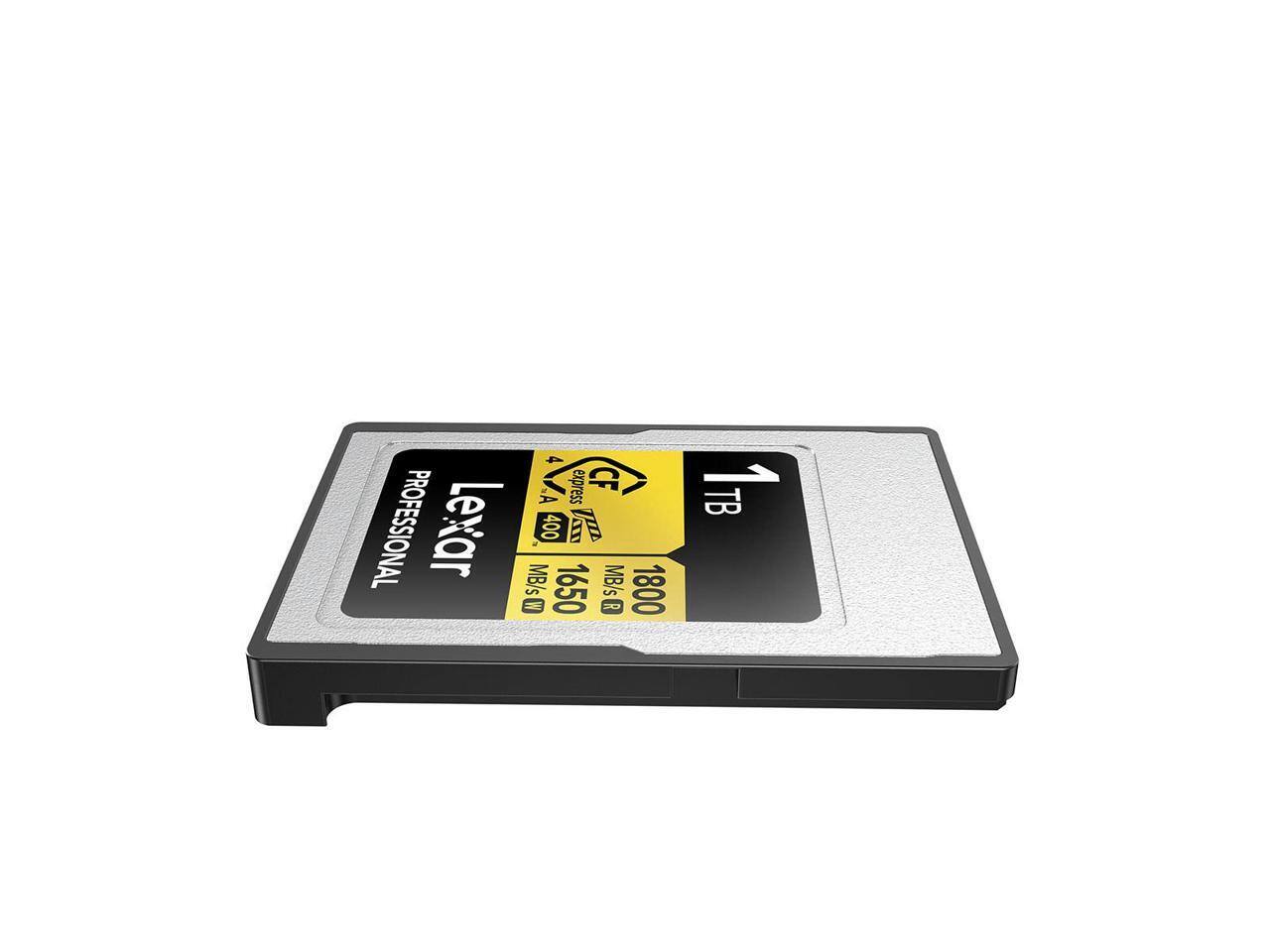 Lexar Professional 400 MB/s 1 TB  
CFexpress A  
1650 MB/s W  
1800 MB/s R