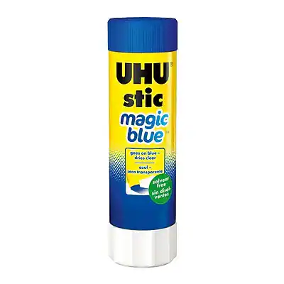 UHU Stic Magic Blue
Goes on blue - seca transparente
Solvente libre - sin disolvente
Ideal para - idéal para
Ventas - ventas