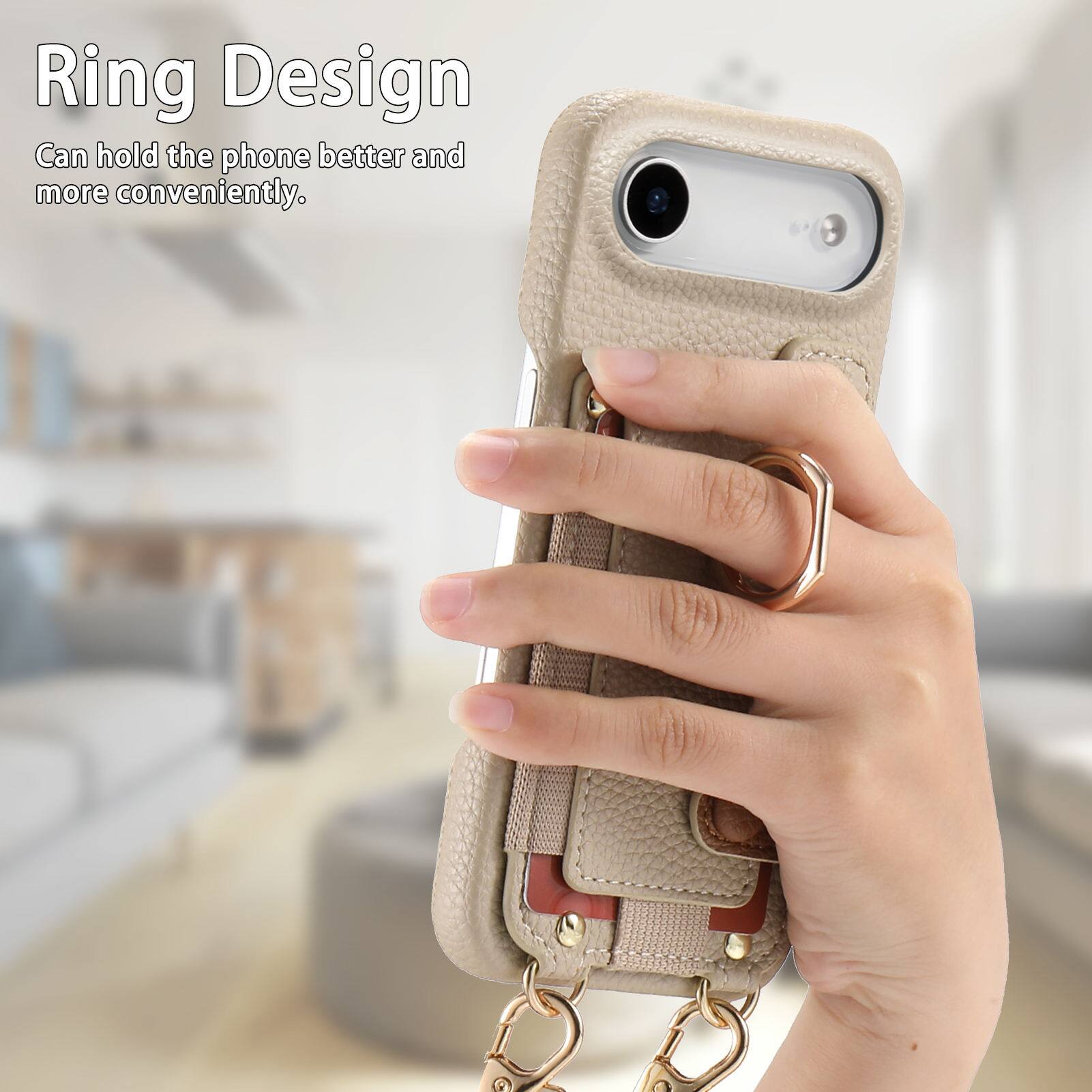 Ring Design  
Can hold the phone better and more conveniently.