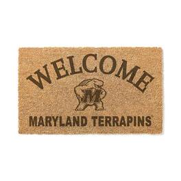 Jardine - Maryland Terrapins 18" x 34" Welcome Coir Doomat - Brown