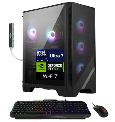 DoN ms intel CORE Ultra 7 ULTRA : 7 GEFORCE RTX 5060 Ti NVIDIA. Wi-Fi 7