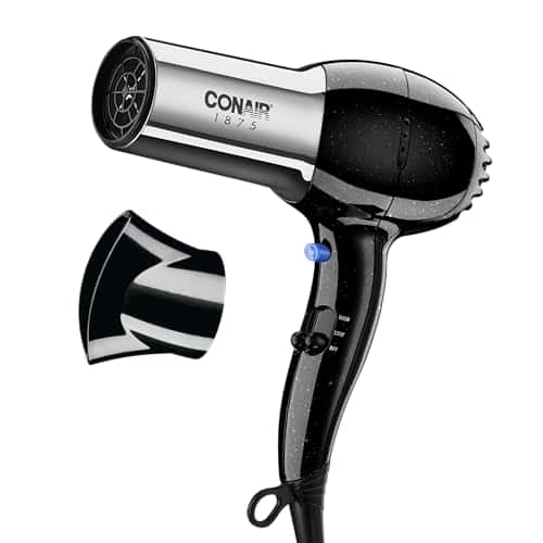 DORLUKFU - Conair Hair Dryer, 1875W Full-Size Hair Dryer with Ionic Conditioning, Blow Dryer, Tourmaline Ceramic Technology for