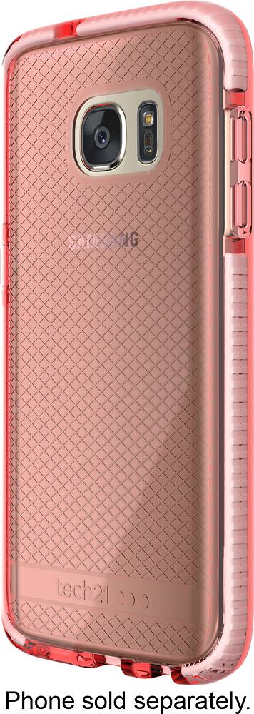 Front. Tech21 - Evo Check Case for Samsung Galaxy S7 Cell Phones - Rose/White.