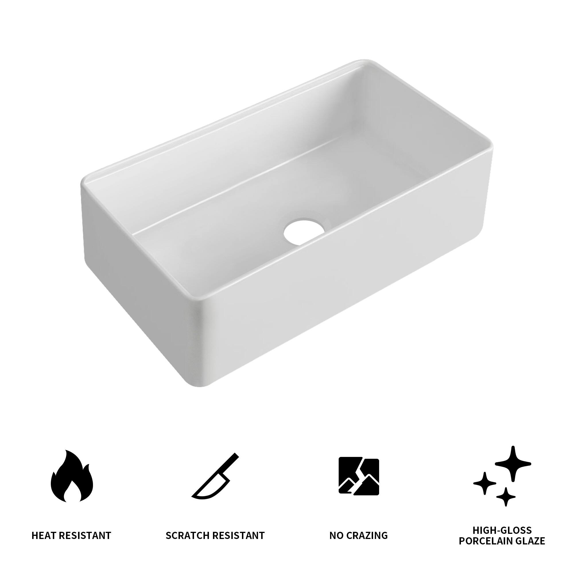 HEAT RESISTANT  
SCRATCH RESISTANT  
NO CRAZING  
HIGH-GLOSS PORCELAIN GLAZE