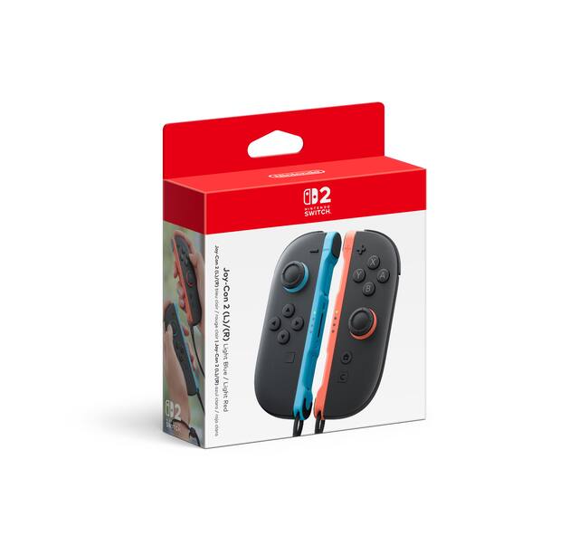 Nintendo - Joy-Con 2 (L)/(R) Light Blue/Light Red - Multi