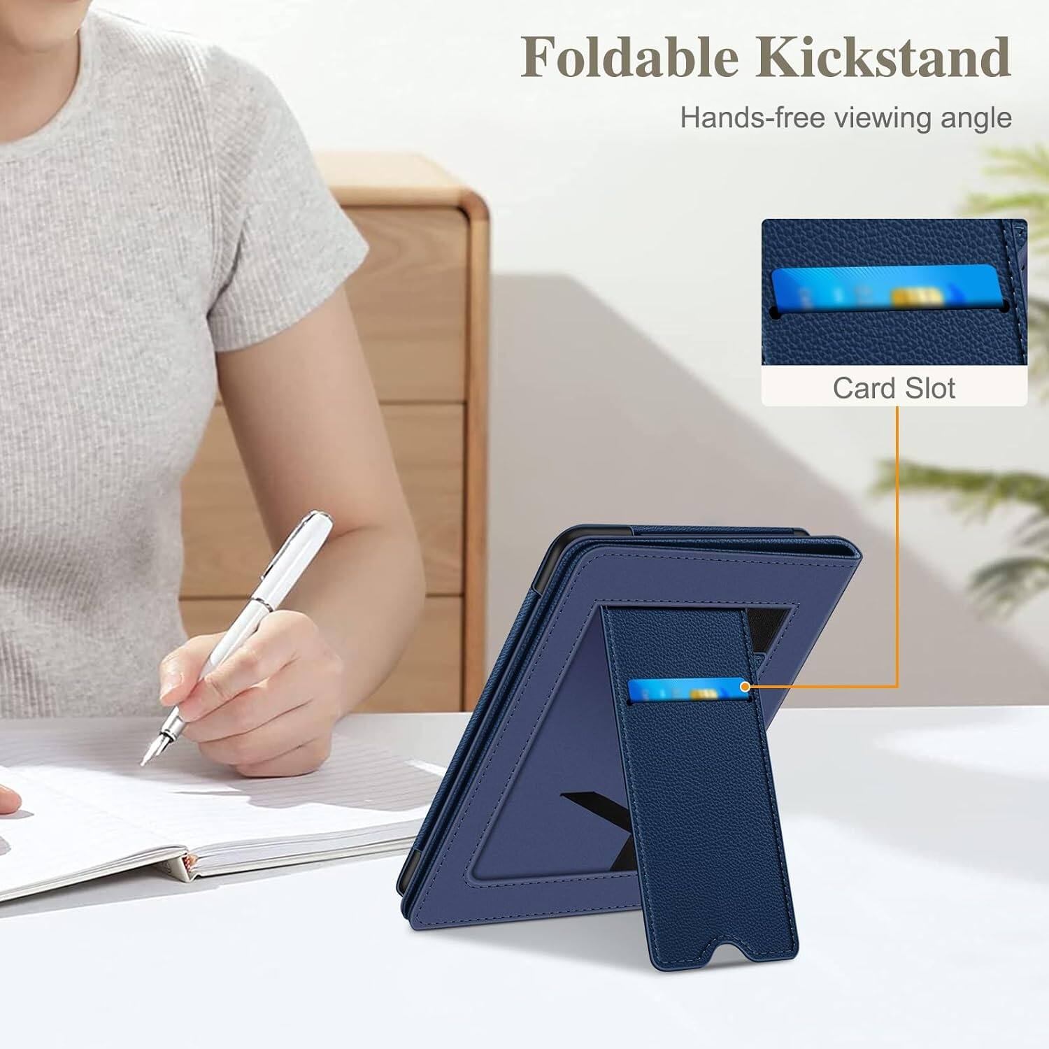 Foldable Kickstand  
Hands-free viewing angle  
Card Slot