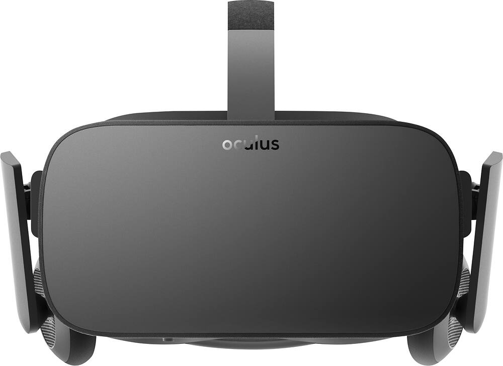 Front. Oculus - Rift Headset for Compatible Windows PCs - Black.