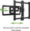 Sanus - Elite Series Full Motion TV Wall Mount For Most 40" - 95" LCD TVs - Black-Angle_Standard
