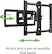 Angle. Sanus - Elite Series Full Motion TV Wall Mount For Most 40" - 95" LCD TVs - Black.
