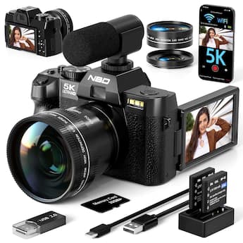 NBD S100F 5K Digital Camera for Photography, 64MP, Autofocus, 16X NBD S100F 5K Digital Camera for Photography, 64MP, Autofocus, 16X