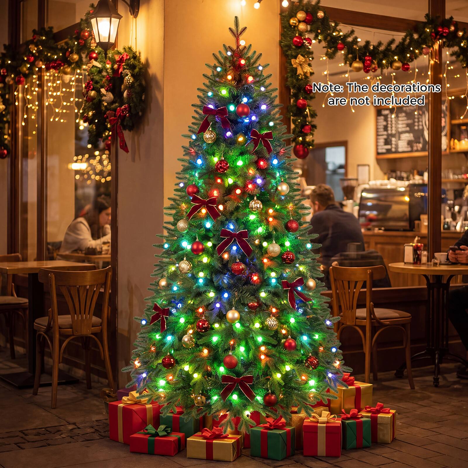 Note: The decorations are not included
