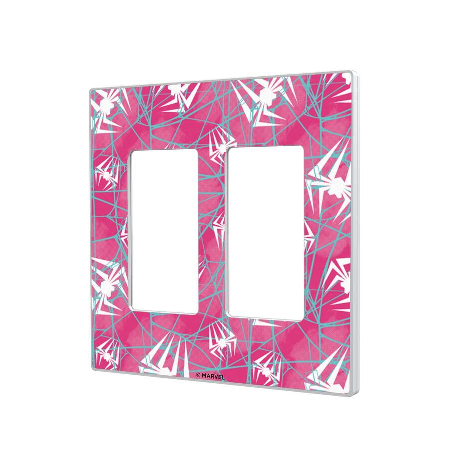 Keyscaper Marvel Pattern Hidden Screw Light Switch Plate Double Rocker ...