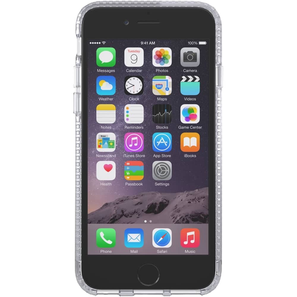 Tech21 - Impact Clear Back Cover for Apple iPhone 6 and 6s - Clear - Larger Front