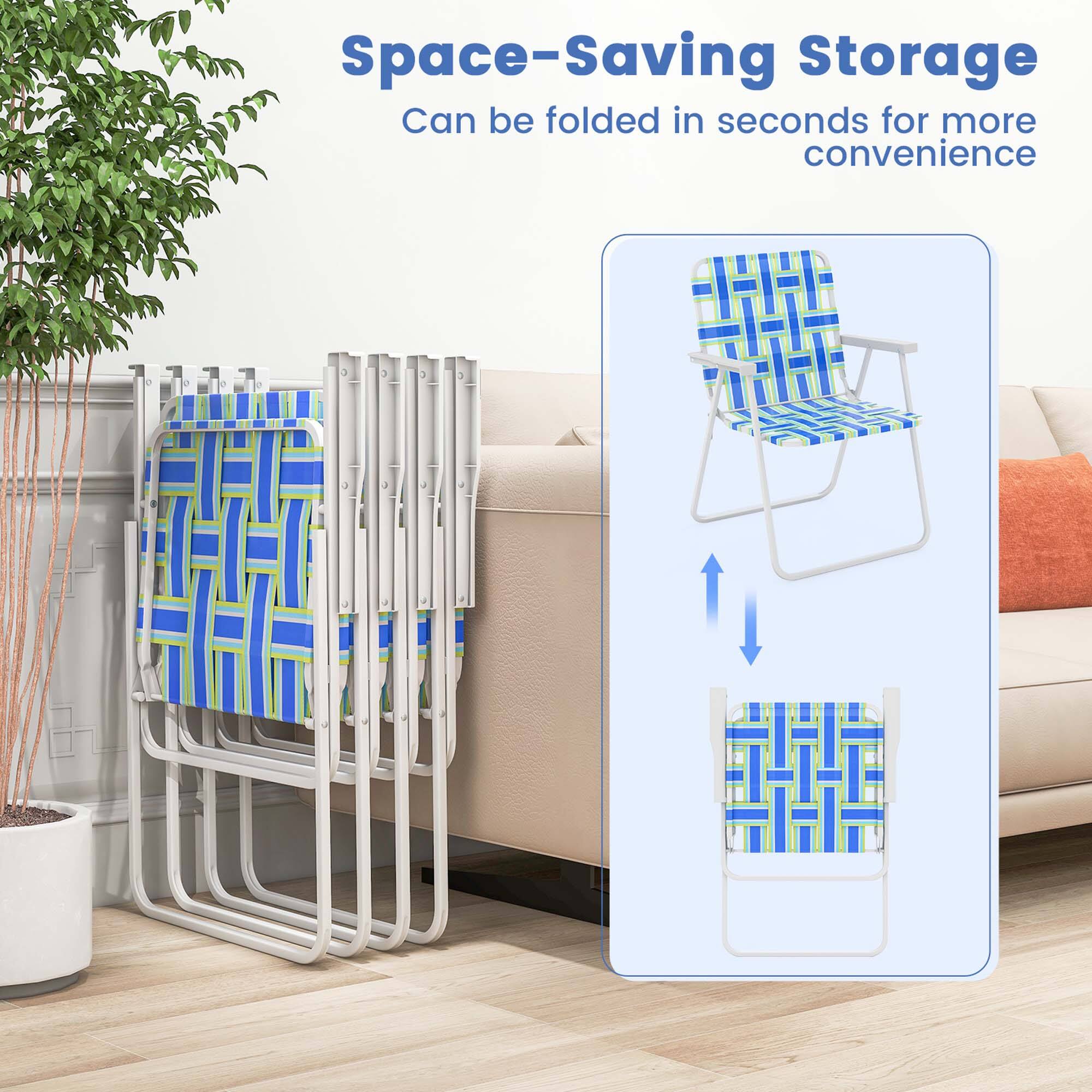 Space-Saving Storage
Can be folded in seconds for more convenience