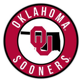 Fan Creations - Oklahoma Sooners 15" State Circle Sign - Multicolor