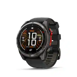 Garmin - fēnix 8 Pro MicroLED Sapphire GPS Smartwatch 51 mm Fiber-reinforced polymer - Carbon Gray DLC Titanium - (2025)