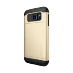 Front Zoom. Spigen - Slim Armor CS Case for Samsung Galaxy S7 Cell Phones - Gold.