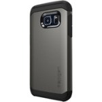 Front Zoom. Spigen - Tough Armor Case for Samsung Galaxy S7 Cell Phones - Gunmetal.