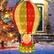 Alt View 13. Costway - 4.5 FT Christmas Santa Claus with Hot Air Balloon Pop-up Pre-Lit Christmas Decoration - Red/Green/White.