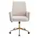 Alt View 4. APRILSOUL - TY Adjustable Office Chair Ergonomic Swivel Velvet White Bedroom - White.