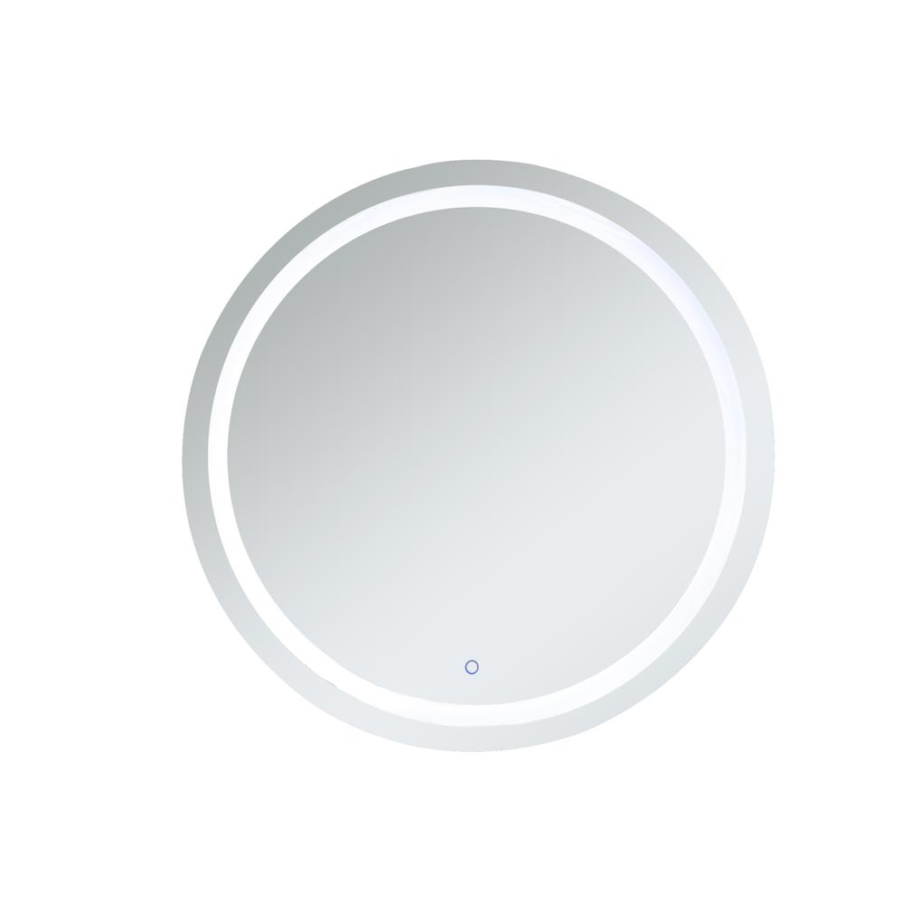 Left. Elegant Decor - Helios 42 inch Hardwired LED mirror - Silver.