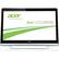 Front. Acer - UT220HQL 21.5" LED FHD Touch-Screen Monitor - Black.