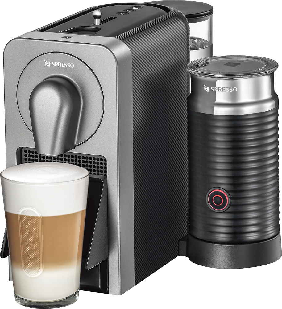 Buy: Nespresso Prodigio&Milk Espresso Maker/Coffeemaker Titan