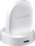 Angle. Samsung - Gear S2 Wireless Charger - White.